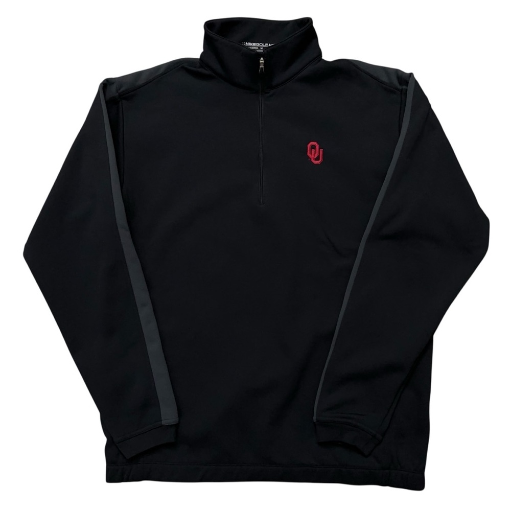 Nike 1/4 Zip Pullover Mens Size M Golf Therma Fit Ohio State Buckeyes Black